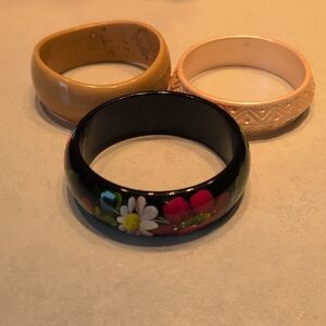 Set of Three Colorful Bangles